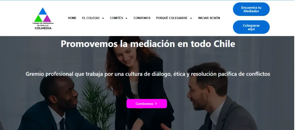 Sitio web de Colmedia